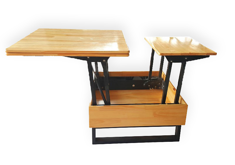 Bàn trà nâng cánh bướm mở rộng bề mặt cho phòng khách hiện đại