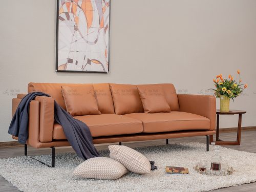 Sofa da nhập khẩu phong cách ý băng 3 SB0064T50-3