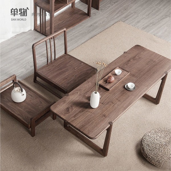 Bộ bàn ghế gỗ óc chó đẹp tự nhiên