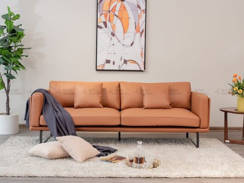 Sofa da nhập khẩu phong cách ý băng 3 SB0064T50-3