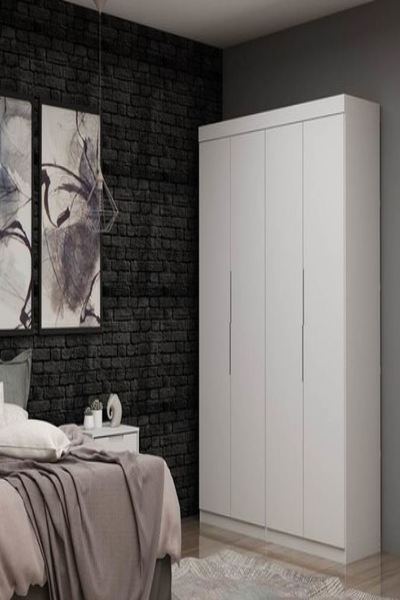 Tủ quần áo nhỏ gọn màu trắng