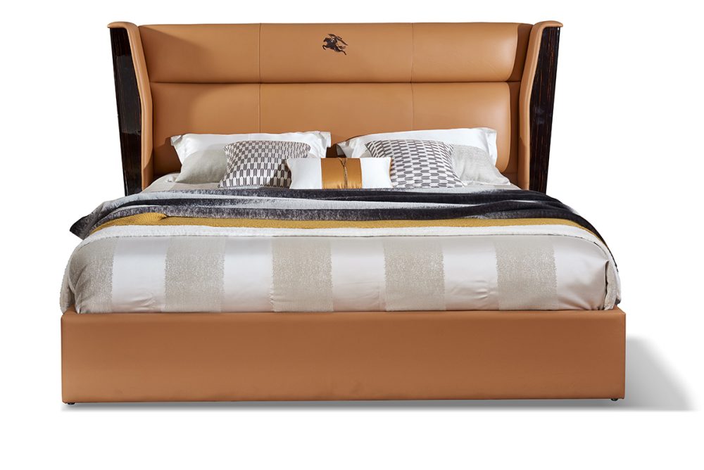 Giường ngủ 2M Sang Trọng GIGD03-20 được chụp chính diện trên nền trắng, thể hiện rõ ràng kiểu dáng và các chi tiết. Giường…