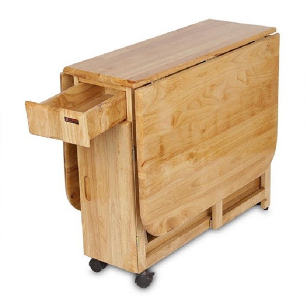 Bàn ăn 1m2 gấp gọn dễ dàng cất giữ khi không sử dụng