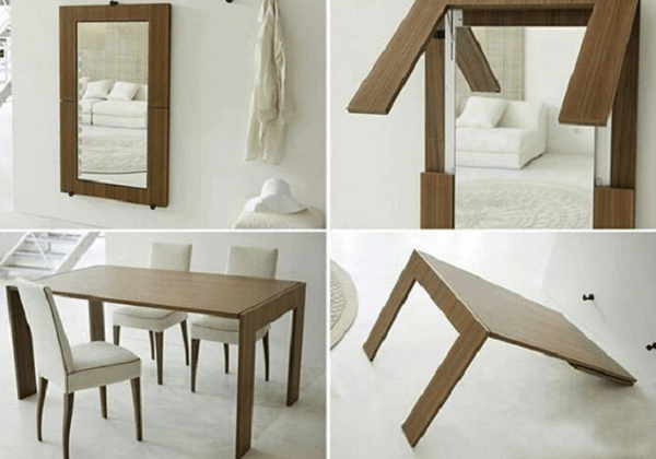 Bàn ăn 1m2 tiện ích với 4 ghế ăn đồng bộ phù hợp gia đình nhỏ