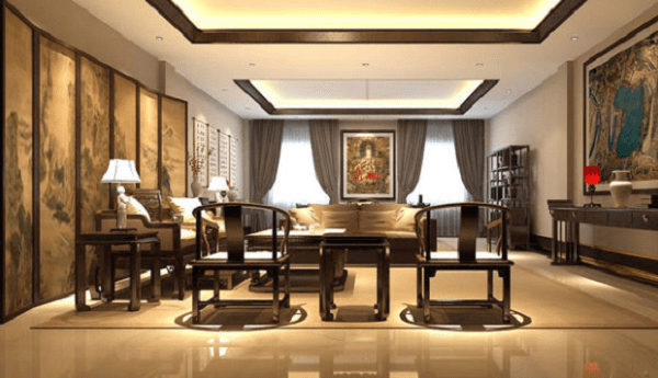 Bàn ghế kiểu Trung Quốc cabin