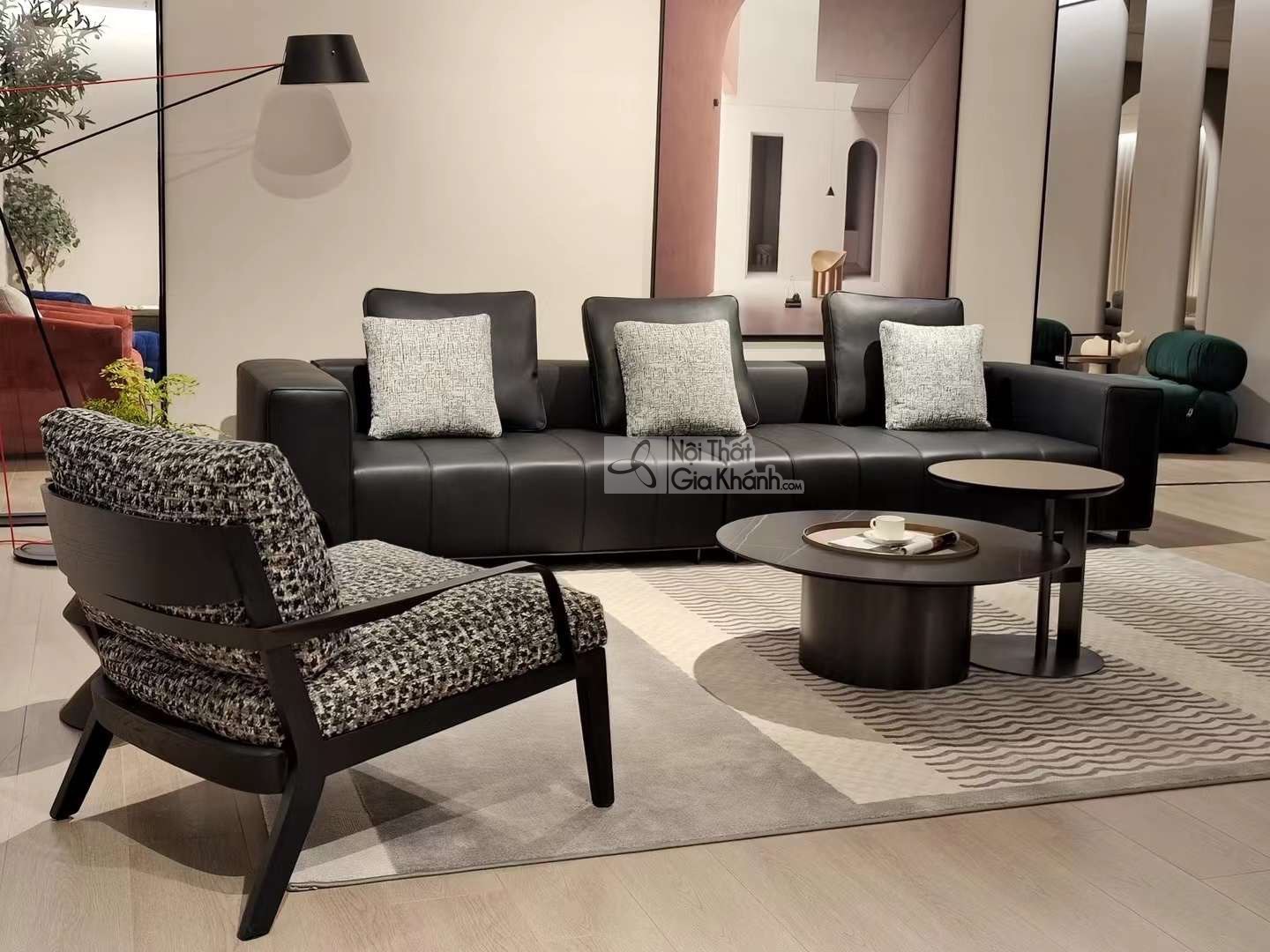 Sofa Phong Cách Ý Chống Bụi Bẩn Cho Phòng Khách SF2201-4 – ảnh 2