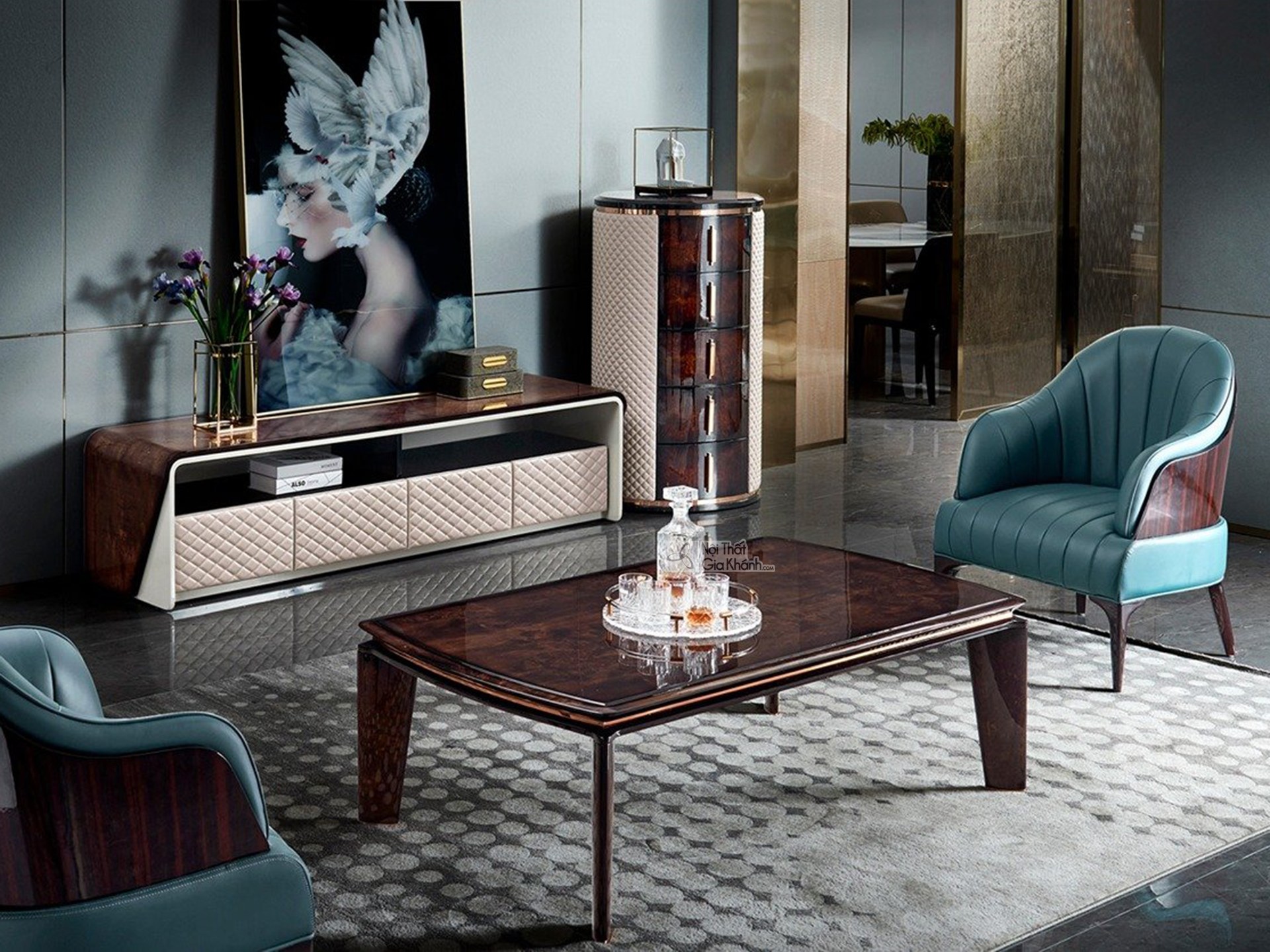 Bàn Trà Luxury BTGD02-15
