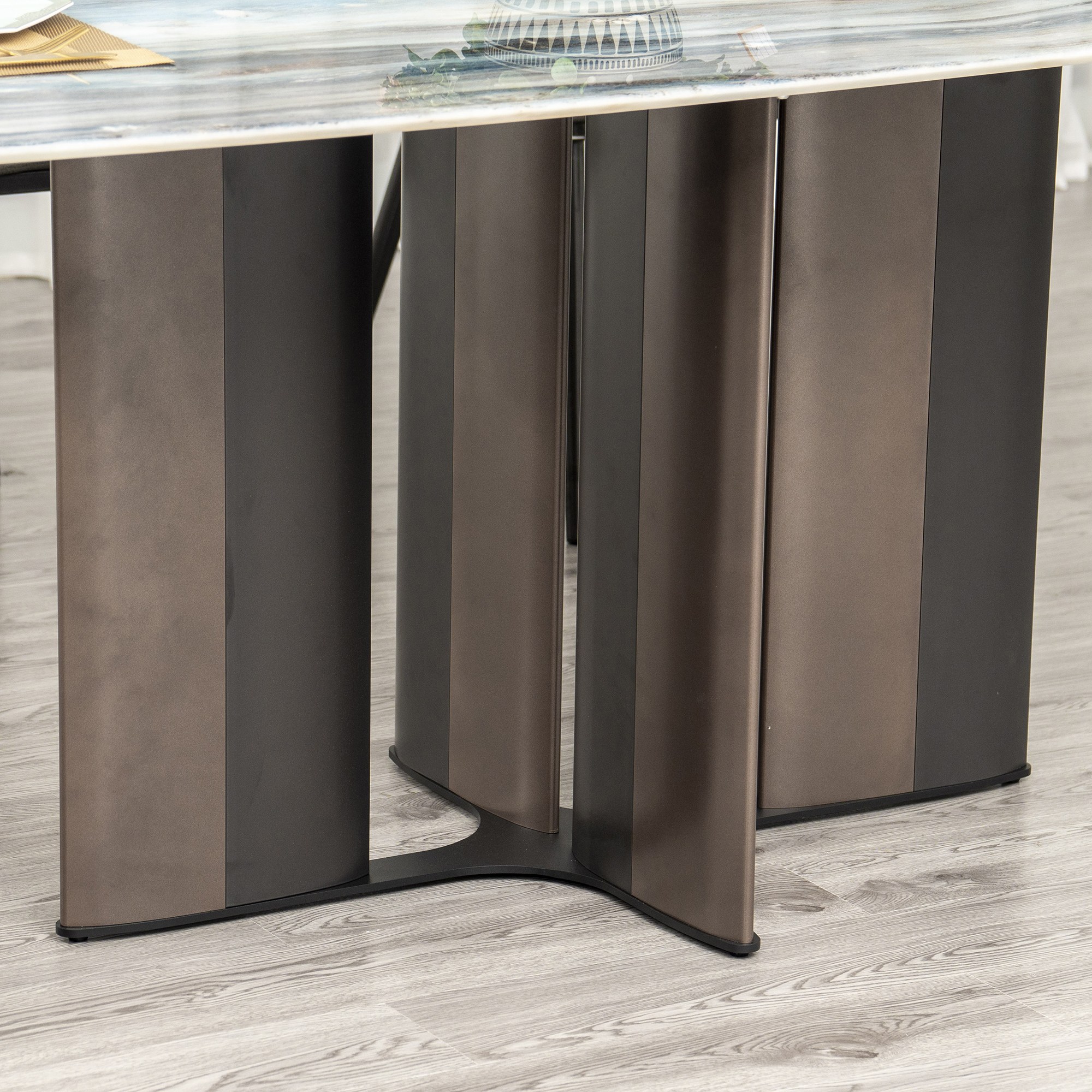 Bộ Bàn Ăn 6 Ghế 1m6 Mặt Đá Pha Lê BA934 – ảnh 9