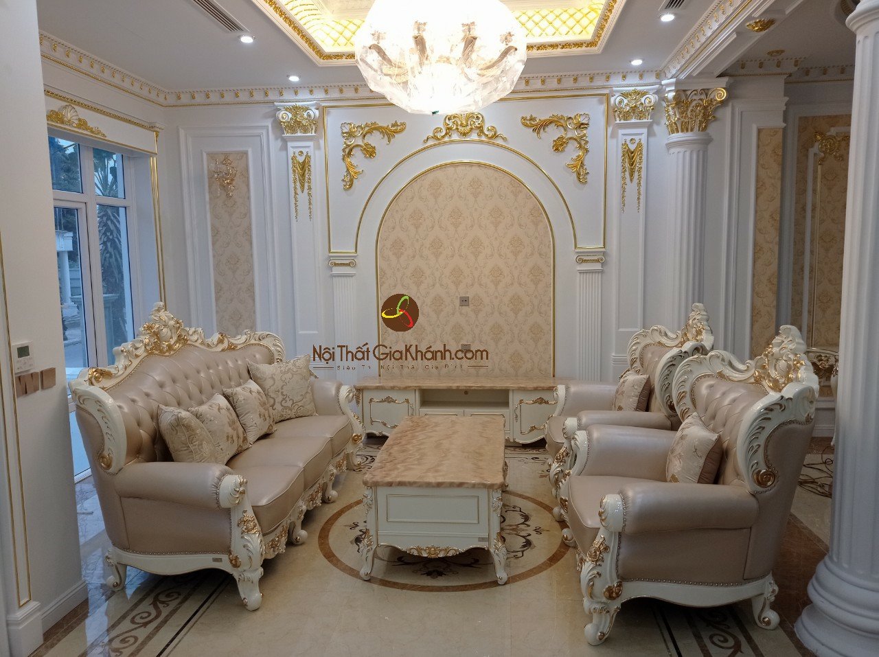 Hình ảnh combo phòng khách tại nhà khách hàng Lê Huy - Vinhomes The Harmony
