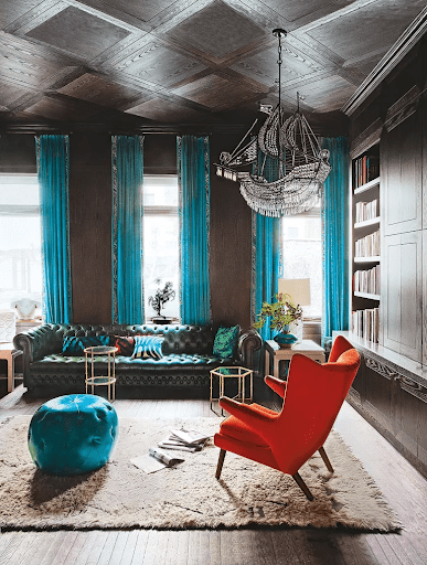 Sofa văng kết hợp cùng 2 sofa đơn đặt đối diện tạo điểm nhấn cho phòng khách cach pho sofa hien dai