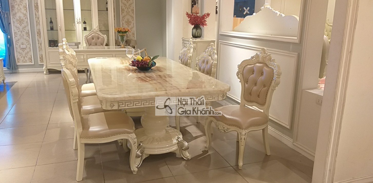 Bàn Ăn Tân Cổ Điển Kích Thước Lớn BA8806H-24