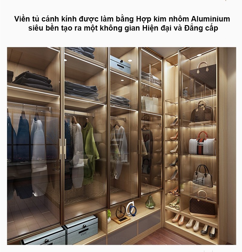 Tủ áo cánh kính TU001CK