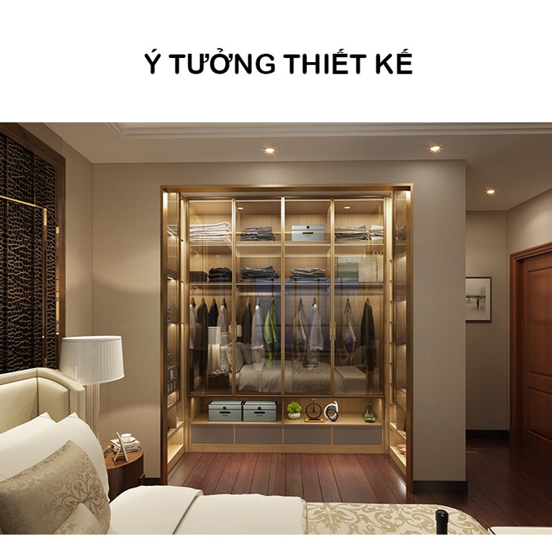 Tủ áo cánh kính TU001CK
