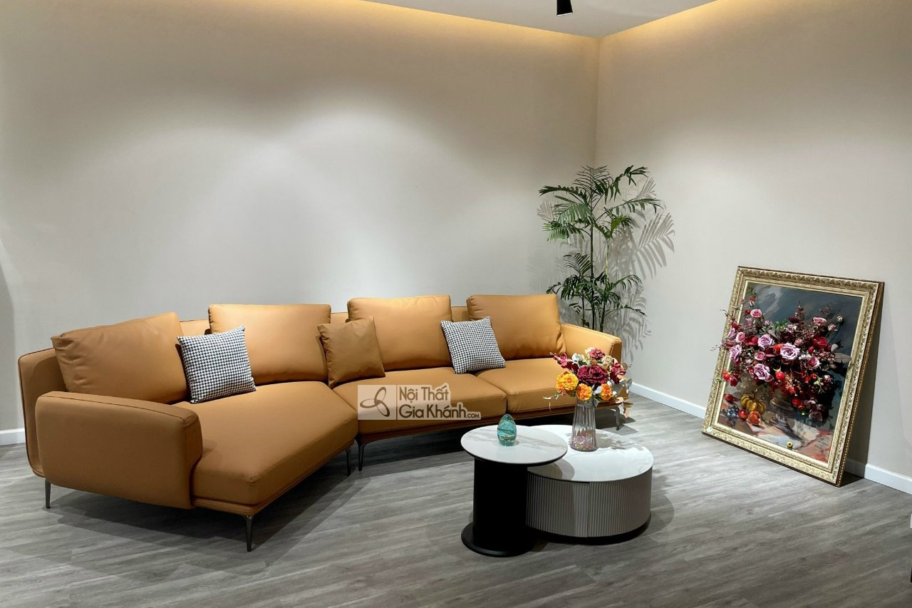 Bộ Sofa Da 2 Băng Tinh Xảo Cho Phòng Khách SF507