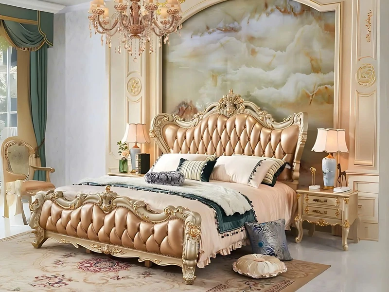 Giường Ngủ REGALIA - Giường Nữ Hoàng Tân Cổ Điển 2M GIB68-20