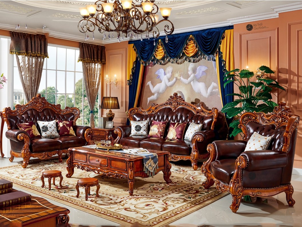 bo sofa co dien cao cap nhap khau chau au bh8106