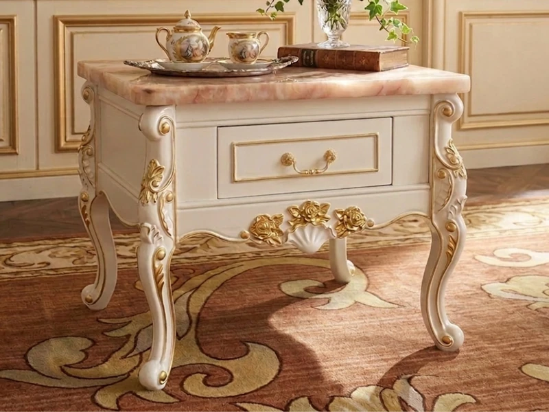 Bàn Trà Góc VERSALÉON - Bàn Trà Tân Cổ Điển Nhập Khẩu BG-007