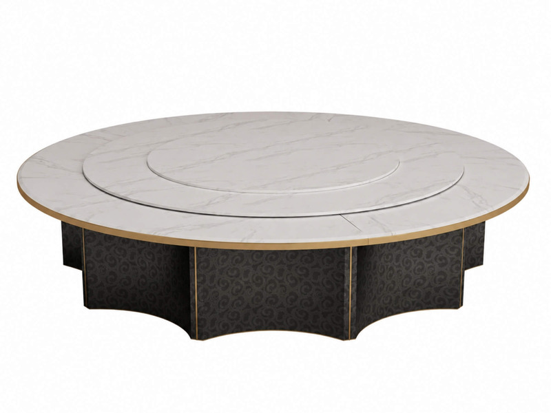 Bộ Bàn Ăn Tròn Nhà Hàng 2m8 Kèm 12 ghế GK04-28 – ảnh 3