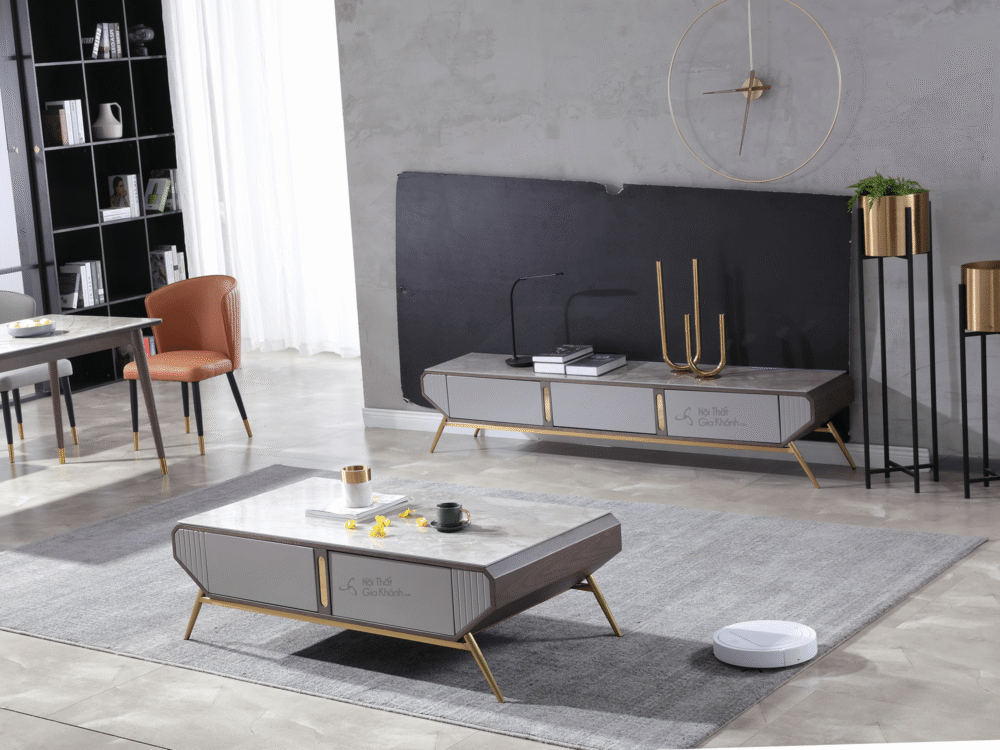 kệ tivi gỗ MDF phủ Veneer