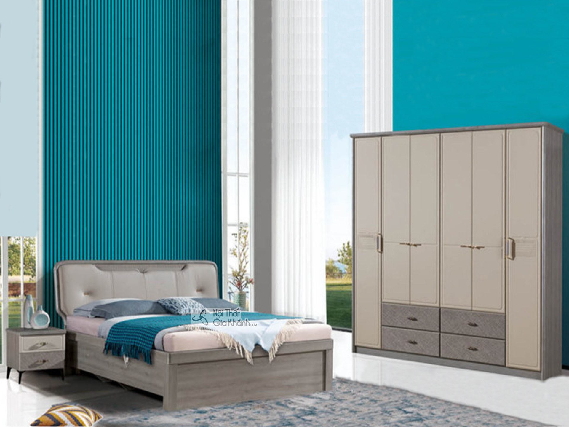 Bộ Giường Tủ Hiện Đại GI3101-2 giá 34 triệu