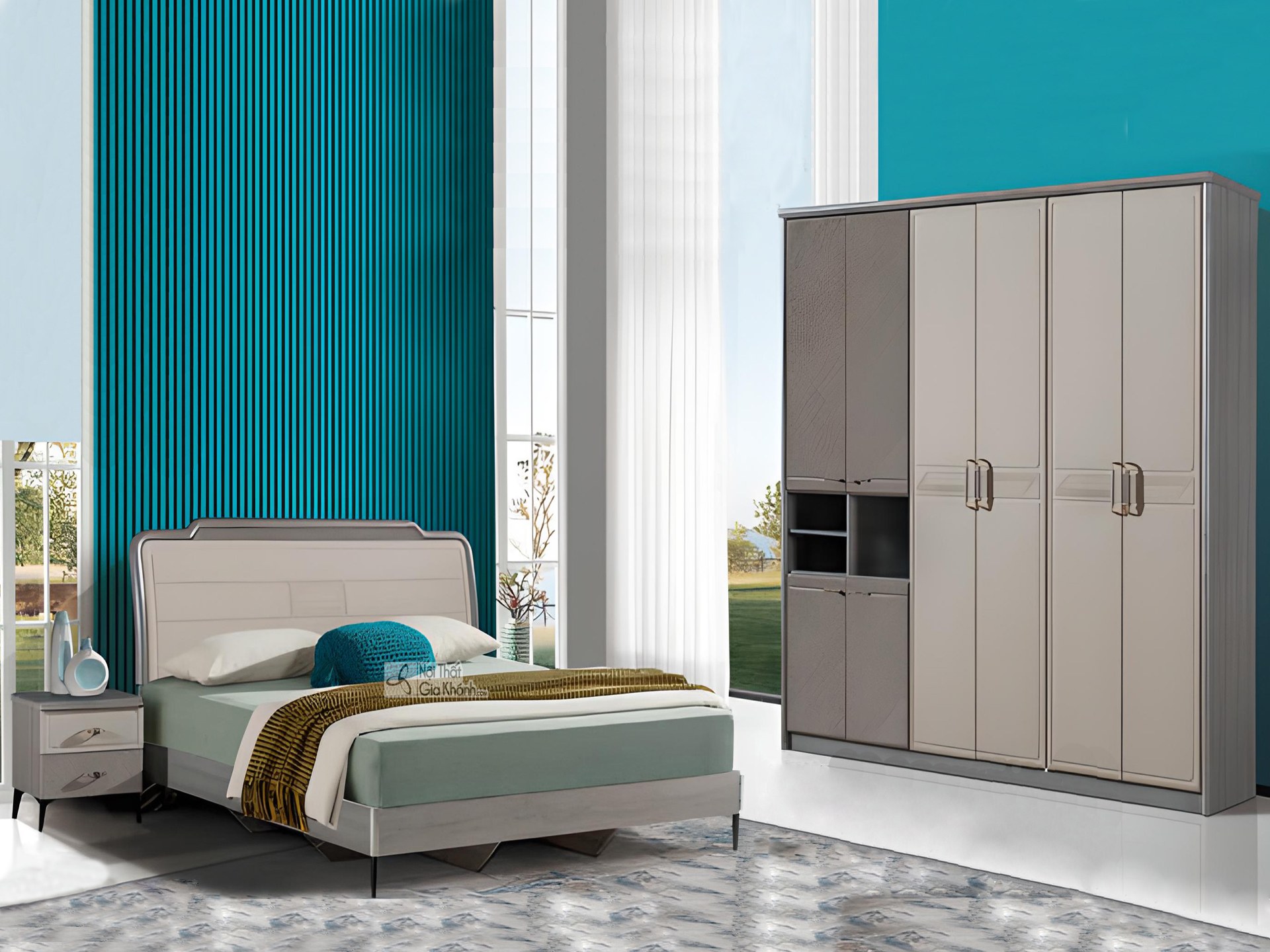 Bộ Giường Tủ Hiện Đại Cao Cấp GI3102-1 giá 29 triệu