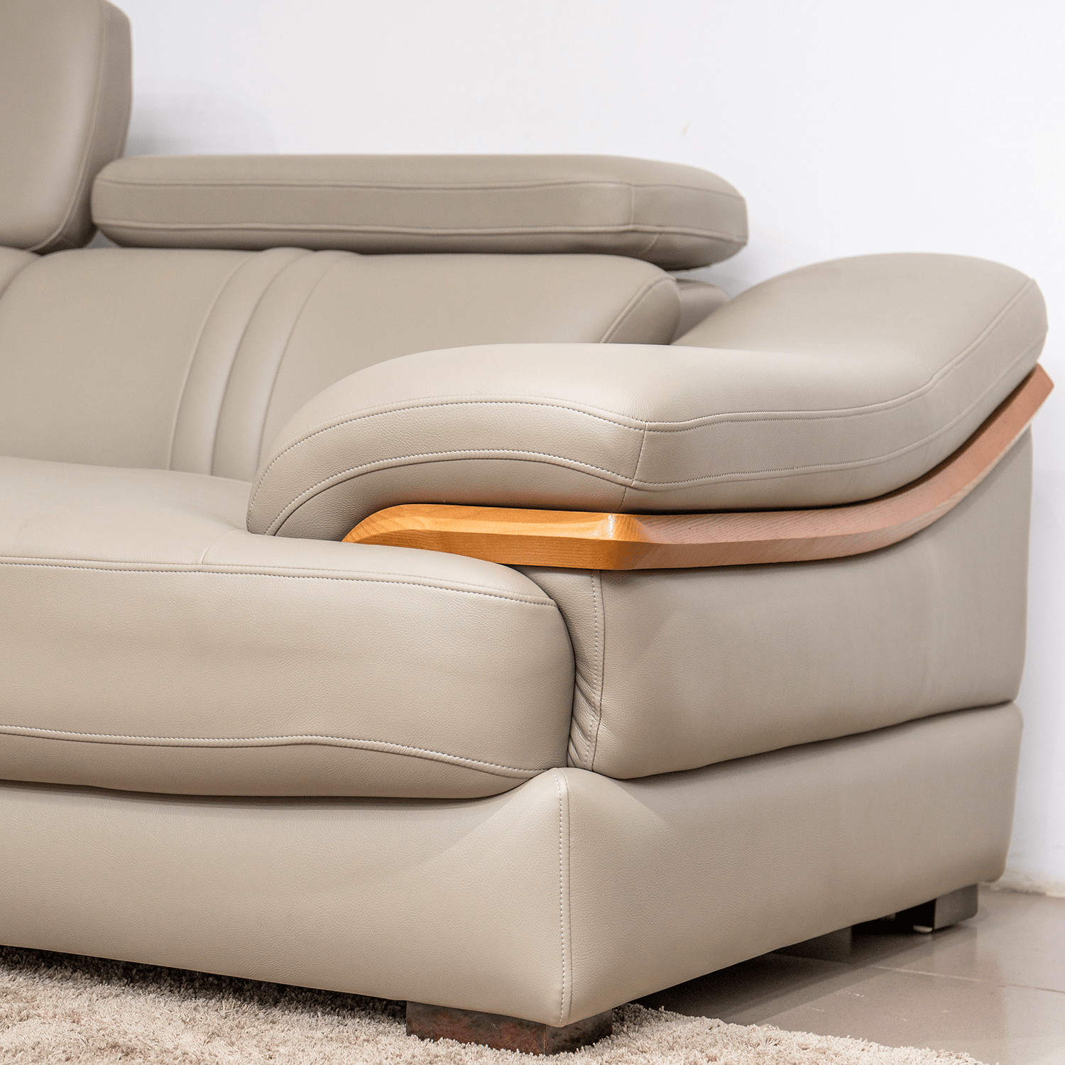 Sofa Da Góc 2 Băng Trẻ Trung Cho Phòng Khách SP0672-2-C1046 – ảnh 3