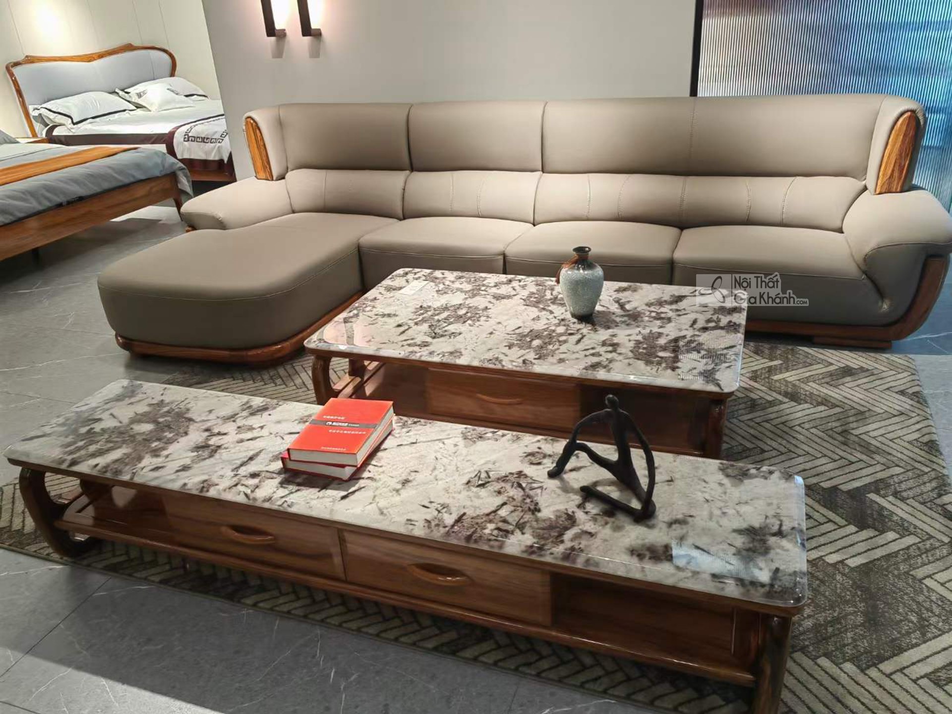 Bộ Sofa Gỗ Mun Tân Cổ Điển Quý Hiếm Cho Phòng Khách SFW80-3 – ảnh 3