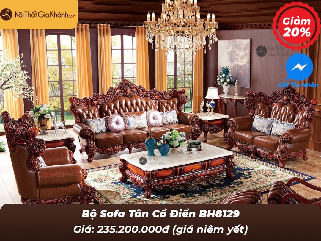 bo sofa biet thu chau au co dien bh8129
