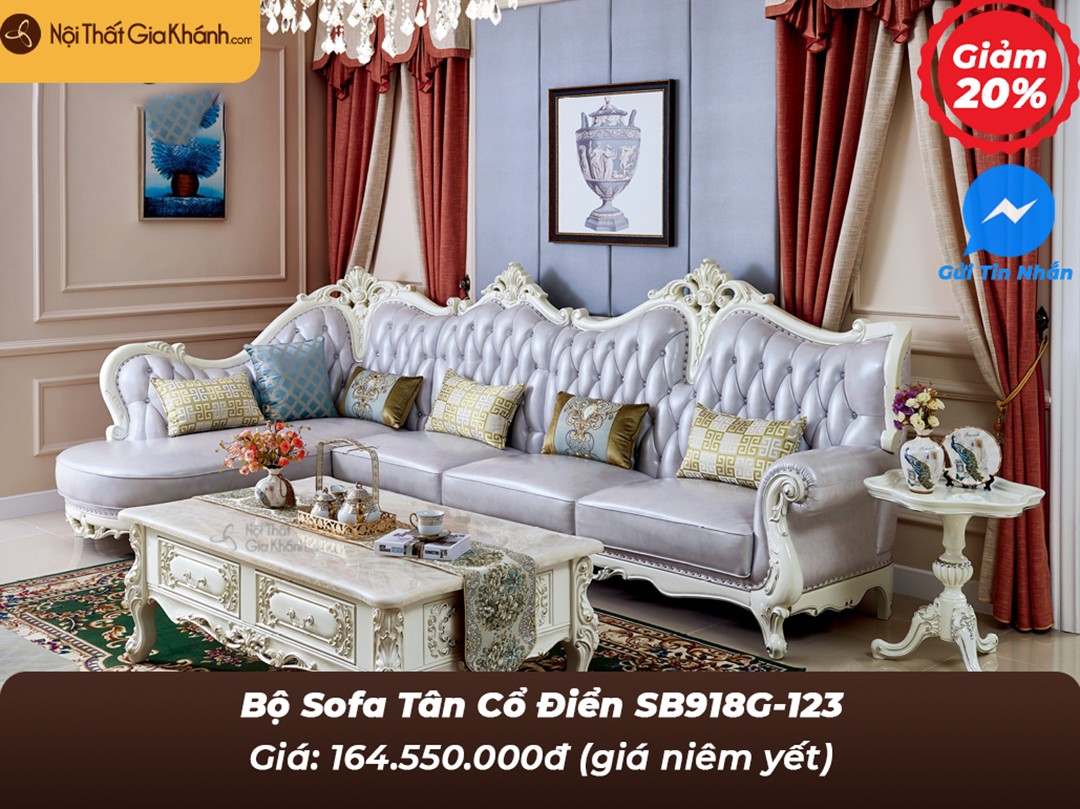 bo sofa goc phai tan co dien nhap khau bh8112