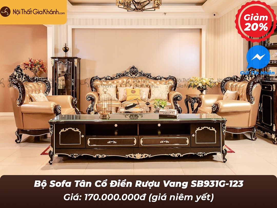 bo sofa tan co dien mau vang nho sb931g 123 phong cach hoang gia 4