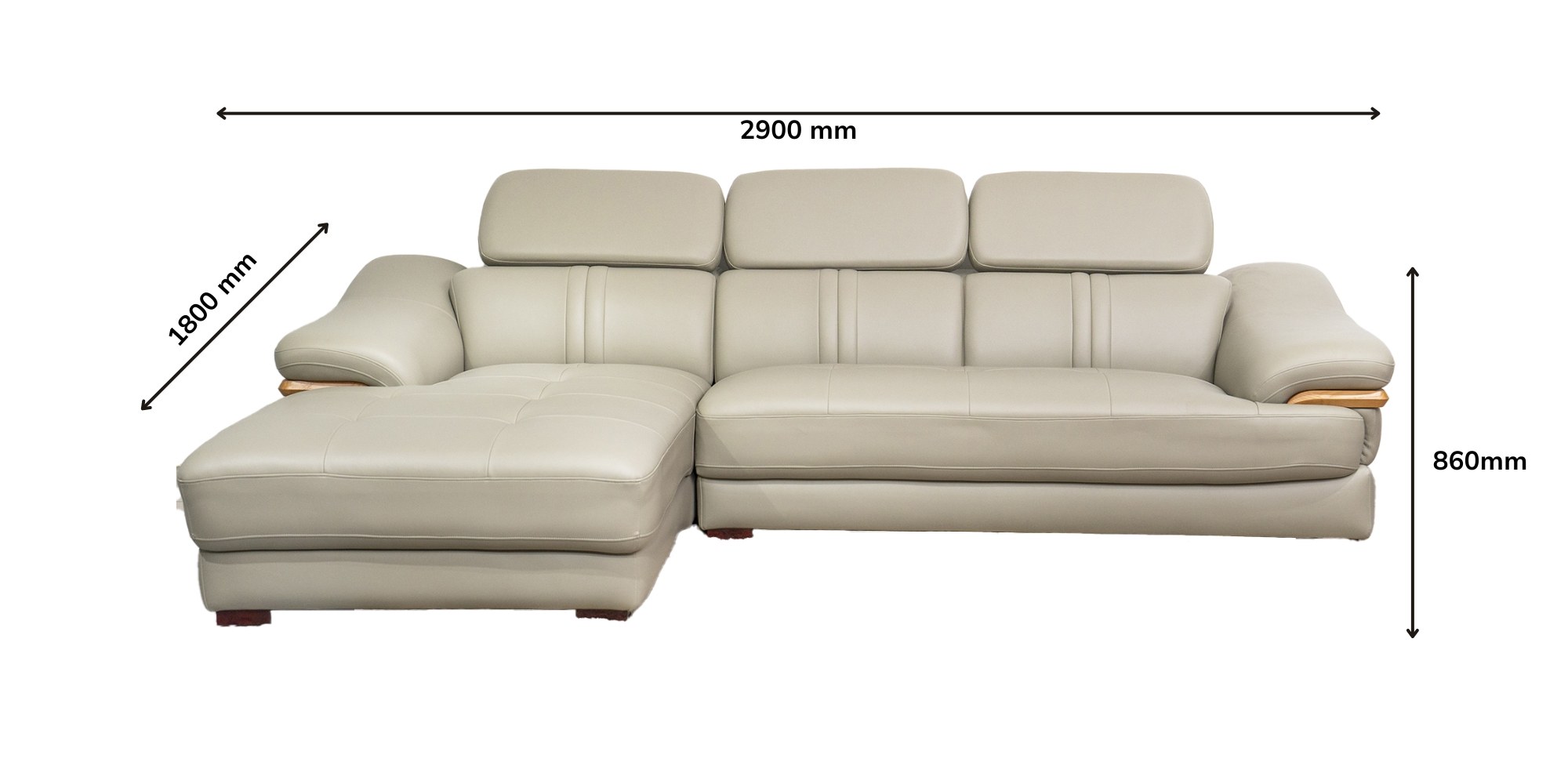 Sofa Da Góc 2 Băng Trẻ Trung Cho Phòng Khách SP0672-2-C1046 – ảnh 5