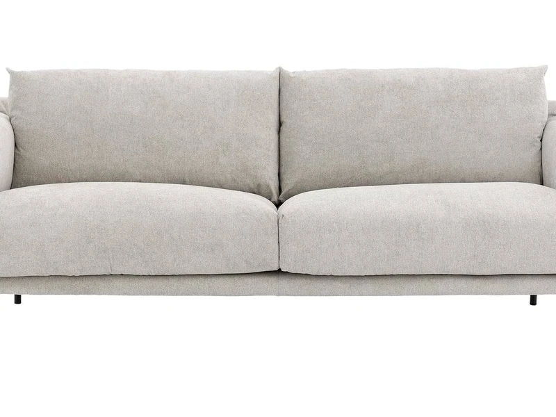 Sofa băng Michelle SF-452 bọc vải màu be nhạt, chụp chính diện từ phía trước. Ghế có hai đệm ngồi và hai tựa lưng rời, man…