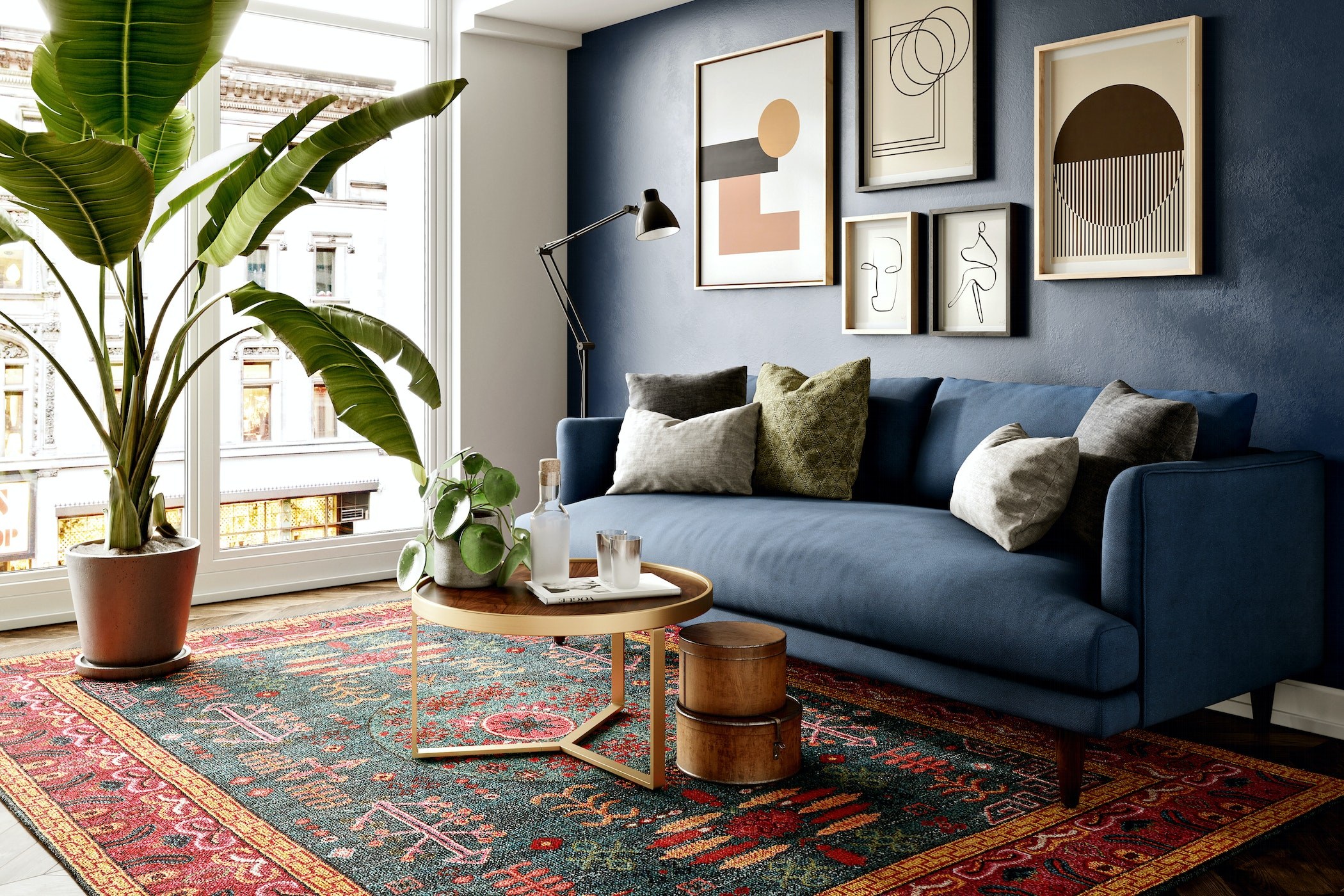 Sofa băng dài bọc vải siêu rộng Lewis Extra SF-646