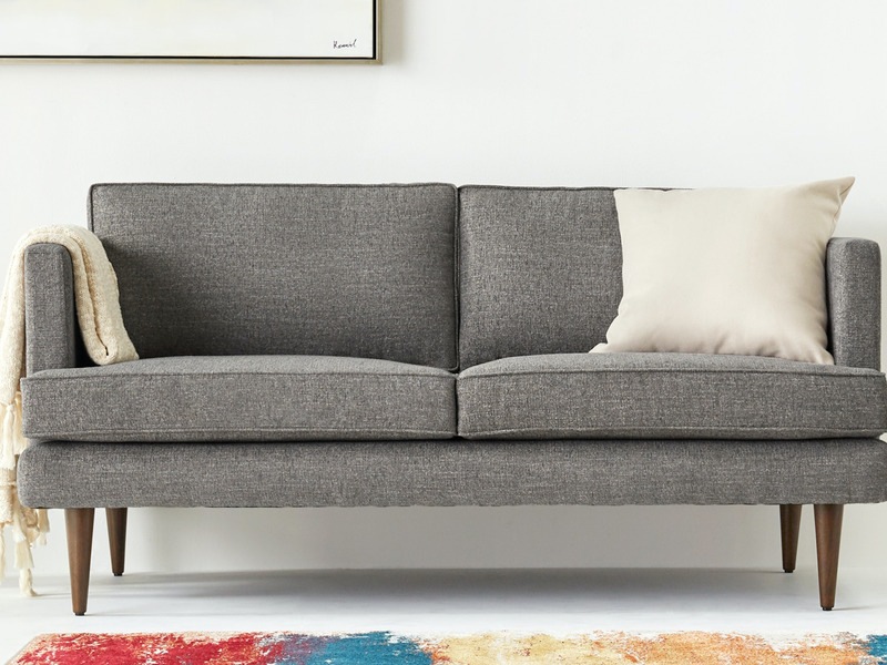 Sofa băng 3 chỗ Preston SF-111 màu xám nhạt, bọc vải, kiểu dáng hiện đại tối giản. Sofa có tay vịn thấp, đệm ngồi và lưng…