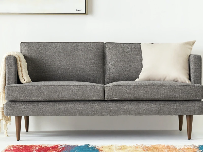 Sofa băng 3 chỗ Preston SF-111 màu xám nhạt, bọc vải, kiểu dáng hiện đại tối giản. Sofa có tay vịn thấp, đệm ngồi và lưng…
