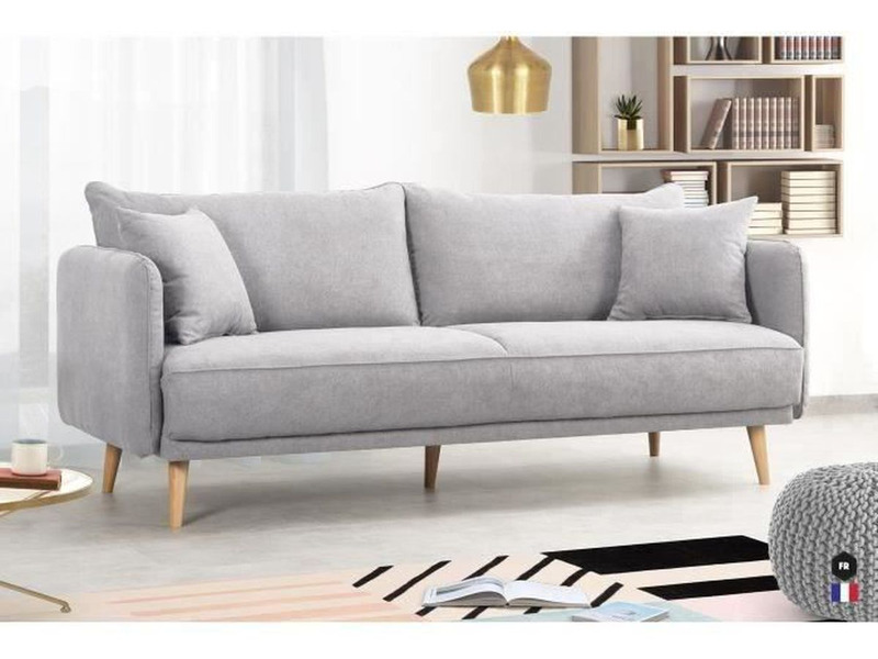 Chiếc sofa băng 3 chỗ màu xám nhạt thanh lịch, bọc vải cao cấp, mang phong cách hiện đại. Ghế có thiết kế đơn giản với tay…