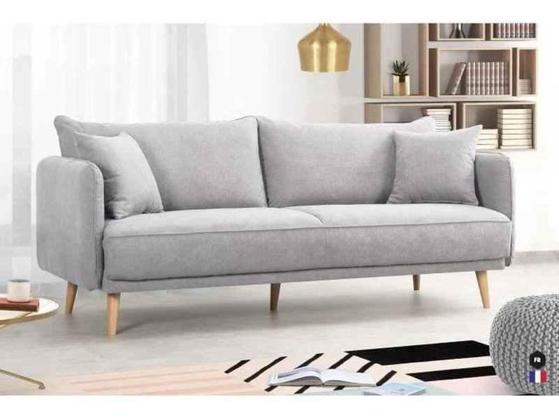 Chiếc sofa băng 3 chỗ màu xám nhạt thanh lịch, bọc vải cao cấp, mang phong cách hiện đại. Ghế có thiết kế đơn giản với tay…