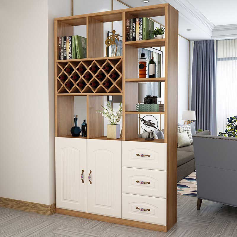 Kệ Gỗ Trang Trí Có Hộc Tủ