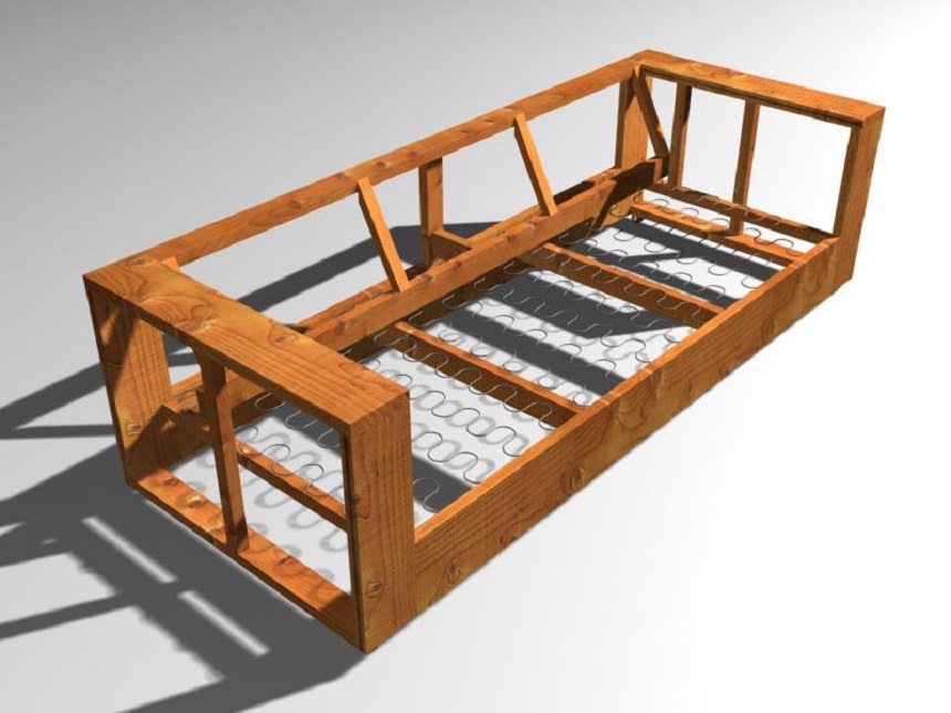 Làm khung ghế sofa tại nhà bằng gỗ và lò xo xoắn