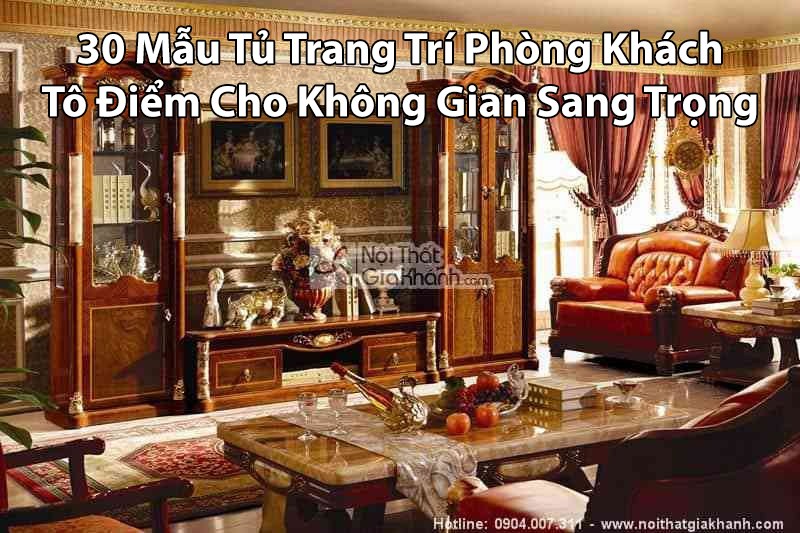 Tủ kệ trang trí phòng khách 2026 với đa dạng kiểu dáng và chất liệu