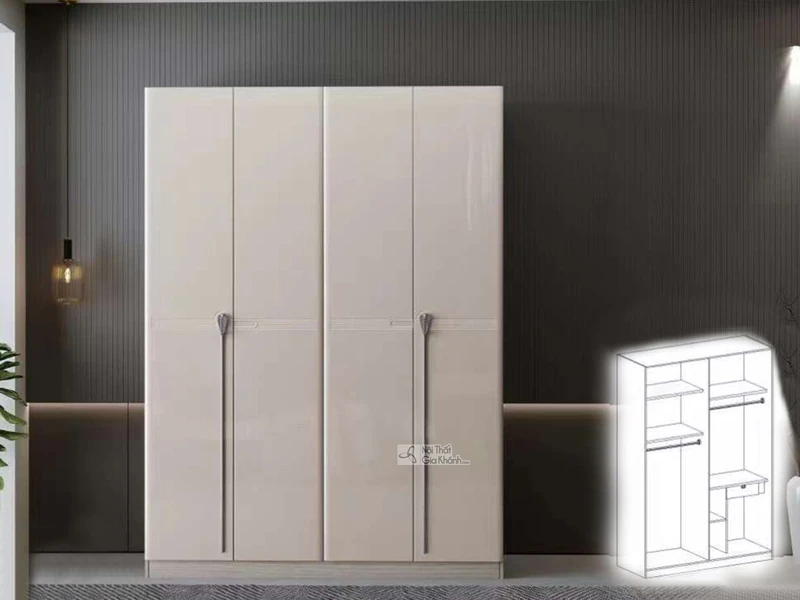 Tủ Quần Áo Lịch Lãm Cho Phòng Ngủ 4-4