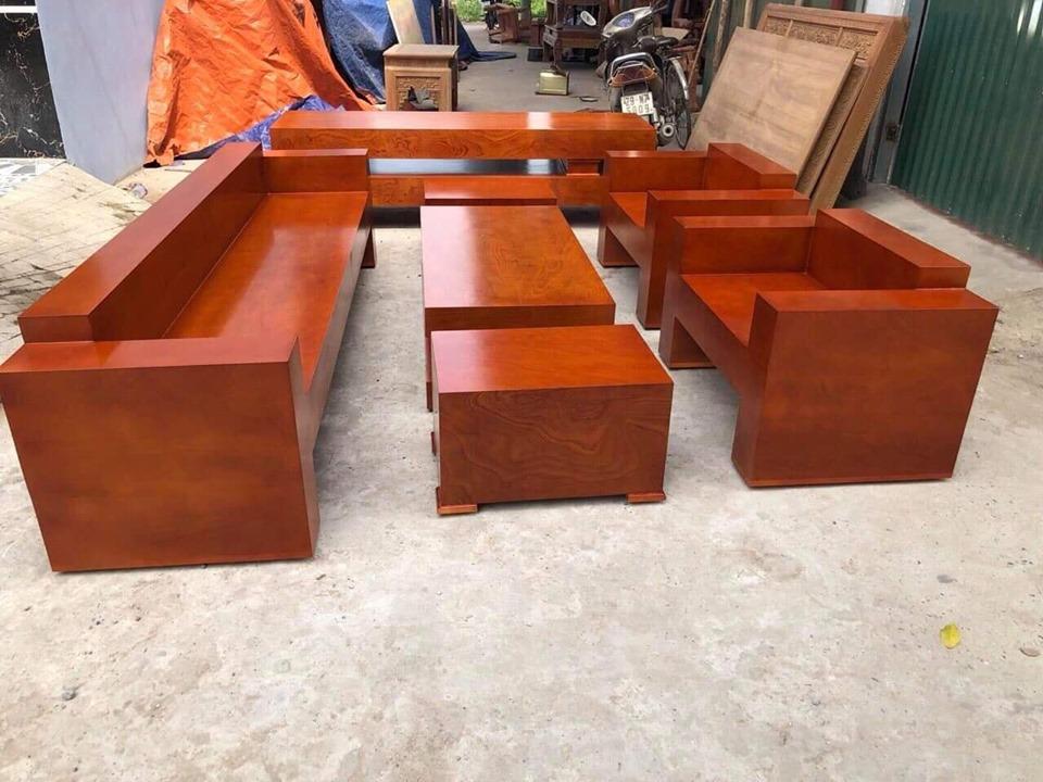 bàn ghế gỗ nguyên khối