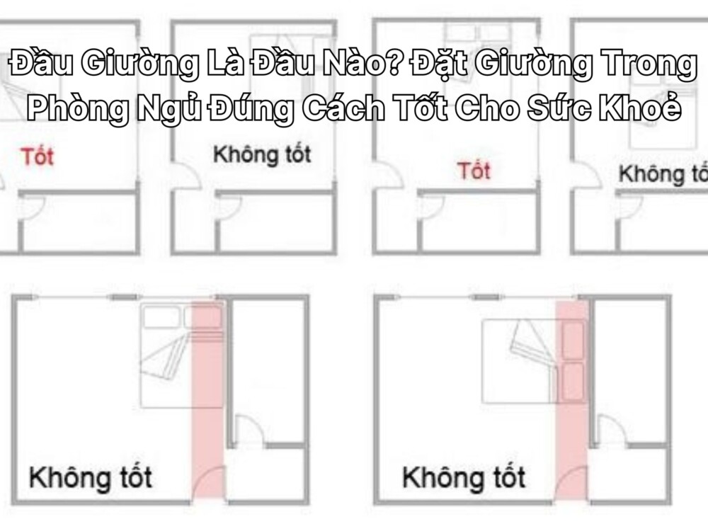 đặt giường trong phòng ngủ