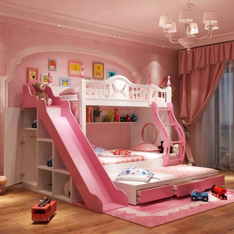 giường tầng có cầu trượt
