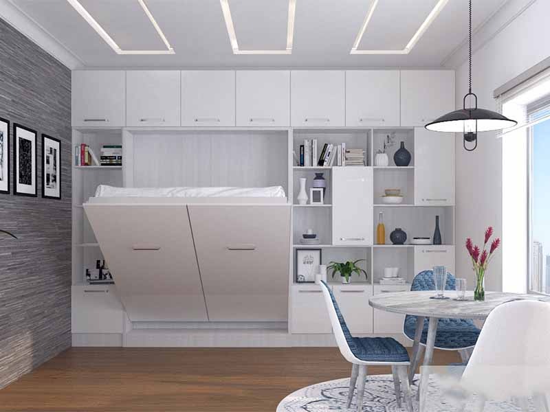13 Mẫu Giường Thông Minh Kết Hợp Tủ Quần Áo Đa Năng
