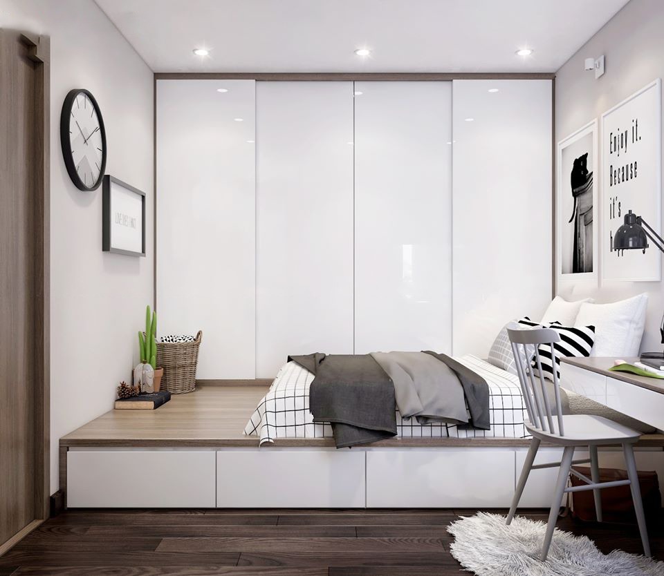 13 Mẫu Giường Thông Minh Kết Hợp Tủ Quần Áo Đa Năng