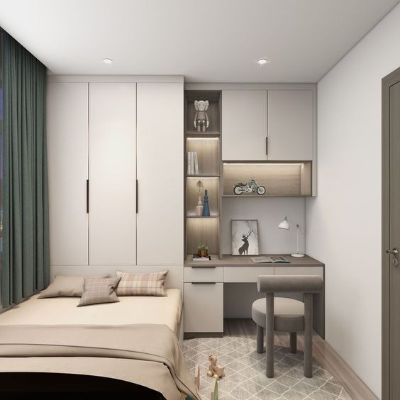 13 Mẫu Giường Thông Minh Kết Hợp Tủ Quần Áo Đa Năng