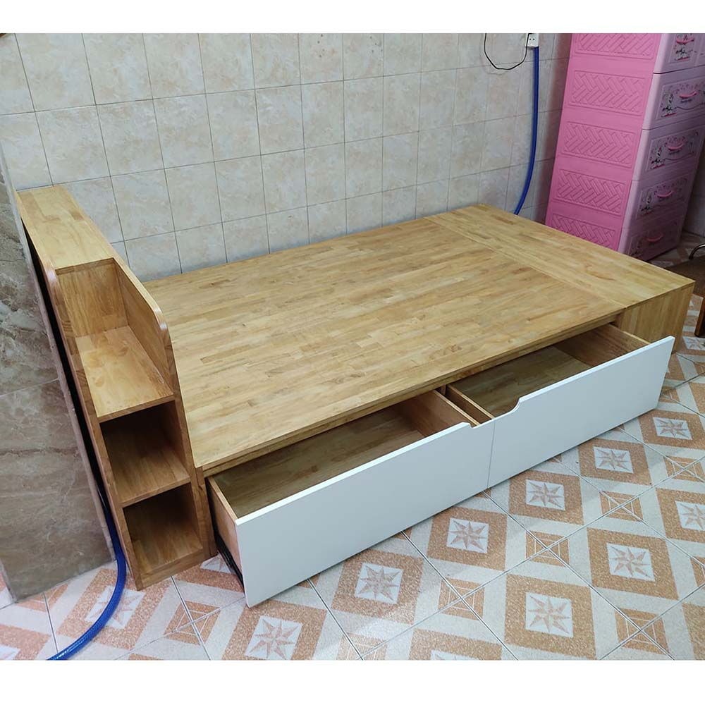 17 Mẫu Giường Ngủ Gỗ Cao Su Đẹp Tốt Cho Gia Đình