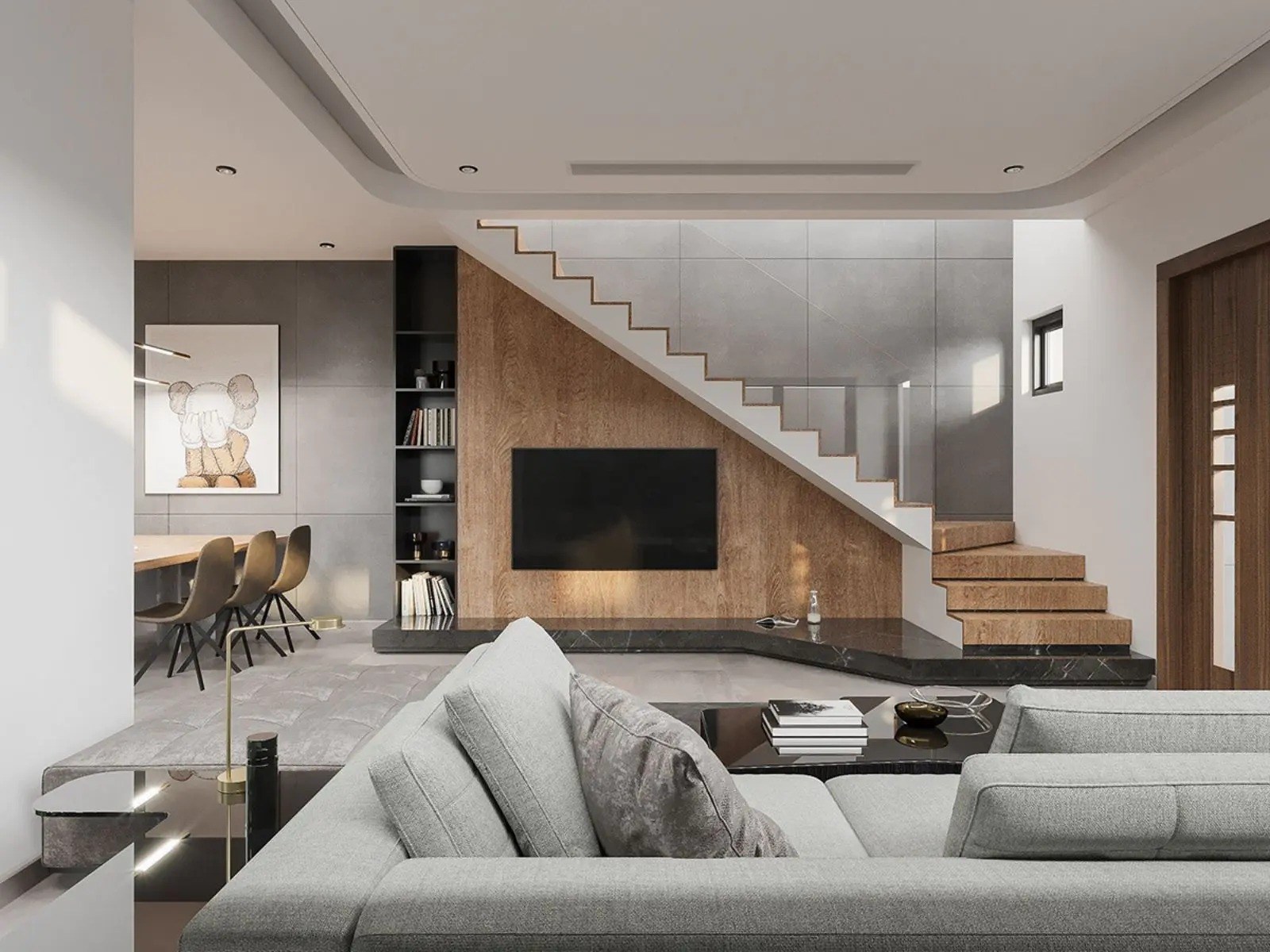 So sánh bố trí phòng khách nhà ống với căn hộ chung cư về kích thước và hướng kê sofa