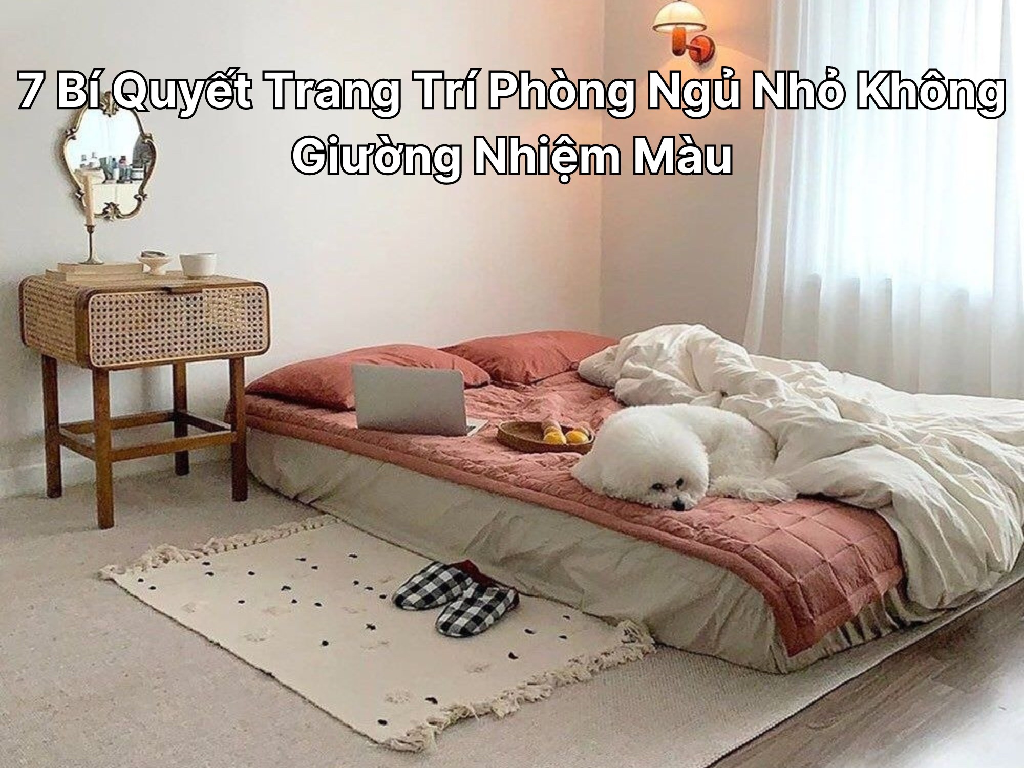 trang trí phòng ngủ nhỏ không giường1